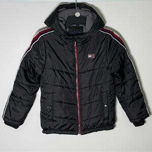 Tommy Hilfiger Kids Hooded Puffer Jacket. Black. Size 7